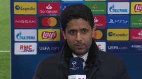 Nasser Al-Khelaïfi, président du PSG, à Paris le 10 mars 2021
