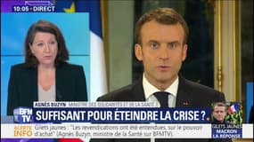 Agnès Buzyn: "Au-delà des mesures annoncées, il y a la prime de Noël qui sera reconduite"