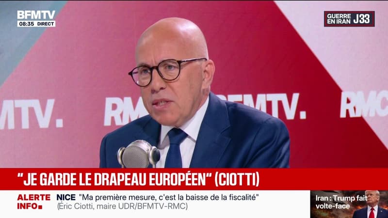 Union des droites: "Il est nécessaire de faire une alliance pour sortir du piège tendu par la gauche", affirme Éric Ciotti, maire de Nice
