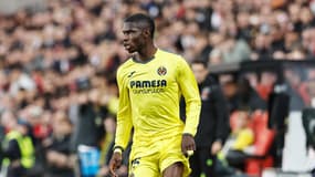 Thierno Barry lors de Rayo Vallecano-Villarreal en Liga, le 22 février 2025.