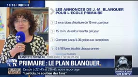 Plan Blanquer: "Nous le vivons comme un guide qu'il faudra suivre à la lettre", regrette la porte-parole du syndicat des instituteurs