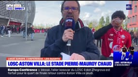 Ligue Europa: l'ambiance monte à proximité du stade Pierre-Mauroy
