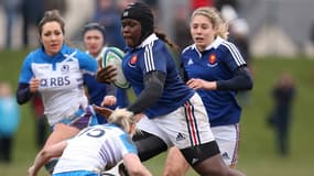 Assa Koita avec les Bleues en 2014