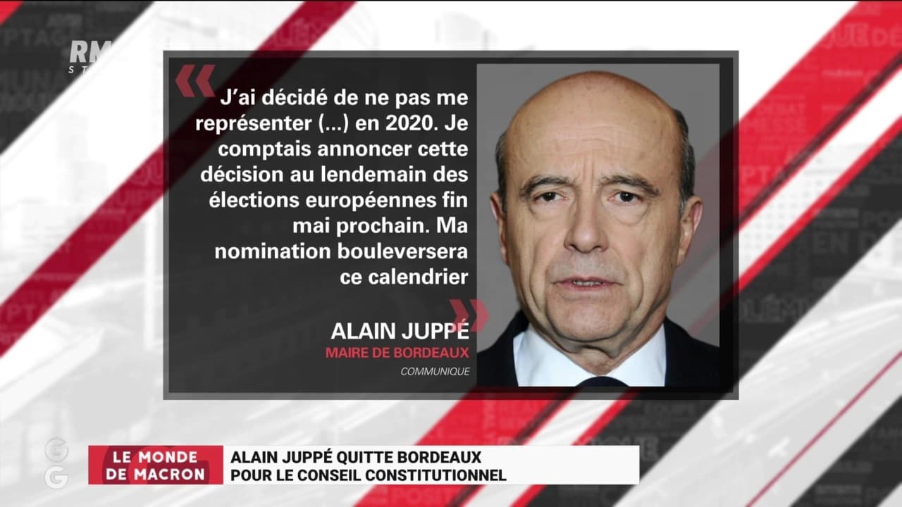 Le monde de Macron Alain Juppé quitte Bordeaux pour le Conseil constitutionnel