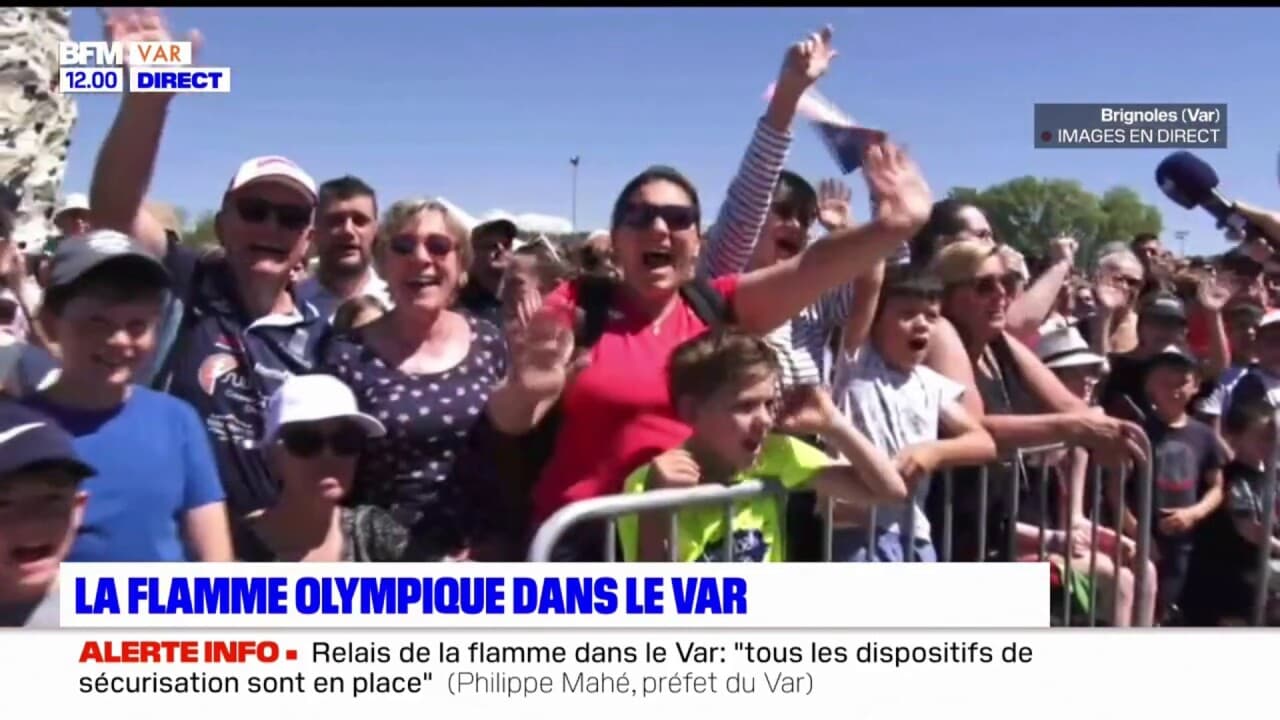 Flamme Olympique Dans Le Var: Des Centaines De Personnes Présentes à 