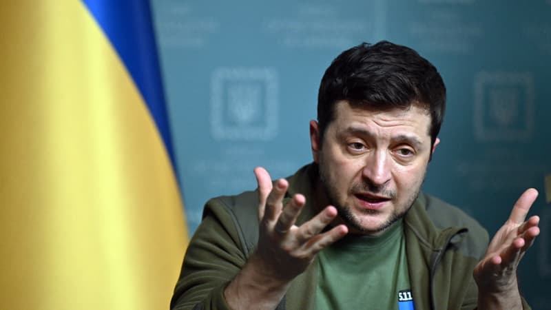 Le président ukrainien, Volodymyr Zelensky, le 3 mars 2022