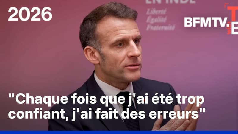 "Chaque fois que j'ai été trop confiant, j'ai fait des erreurs", reconnaît Emmanuel Macron
