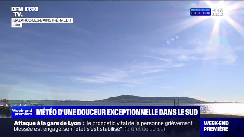 Hérault: habitants et touristes profitent d'une météo printanière