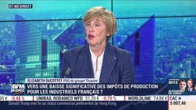Baisse des impôts de production: "un très grand espoir" selon Elizabeth Ducottet, PDG du groupe Thuasne