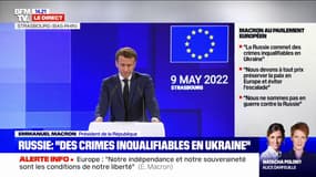 Emmanuel Macron: "L'Ukraine est d'ores et déjà, aujourd'hui, membre de cœur de notre Europe"