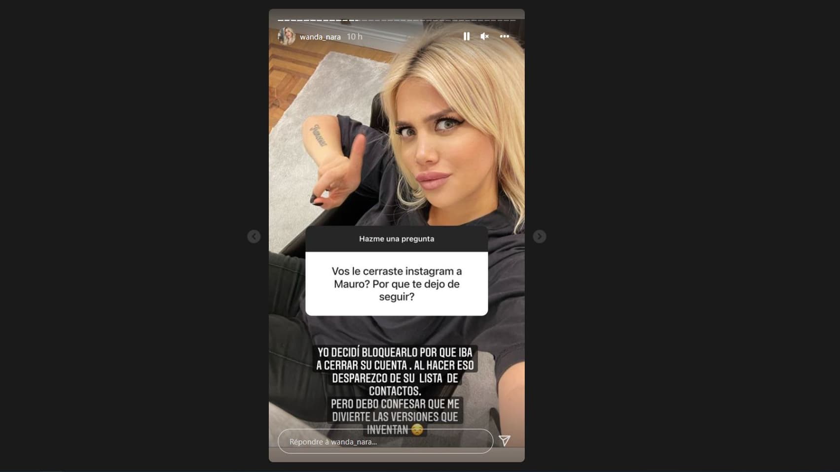 Wanda Icardi s'amuse des rumeurs sur son couple Wanda Icardi s'amuse des rumeurs sur son couple