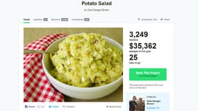 Le projet de salade de pommes de terre de Zack Danger Brown sur Kickstarter.