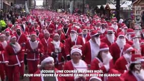 En Ecosse, une course avec des centaines de pères Noël pour une oeuvre de charité