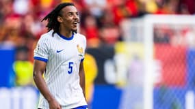 Jules Koundé avec l'équipe de France à l'Euro, le 1er juillet 2024