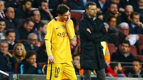 Lionel Messi et Luis Enrique au Barça en avril 2016