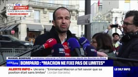 Manuel Bompard après sa rencontre avec Emmanuel Macron: "Il a dit qu'il ne s'agissait pas pour lui de passer à des sanctions à l'égard du  gouvernement israélien" 