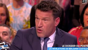 Benjamin Castaldi dans "Touche pas à mon poste!", le 16 mars 2018