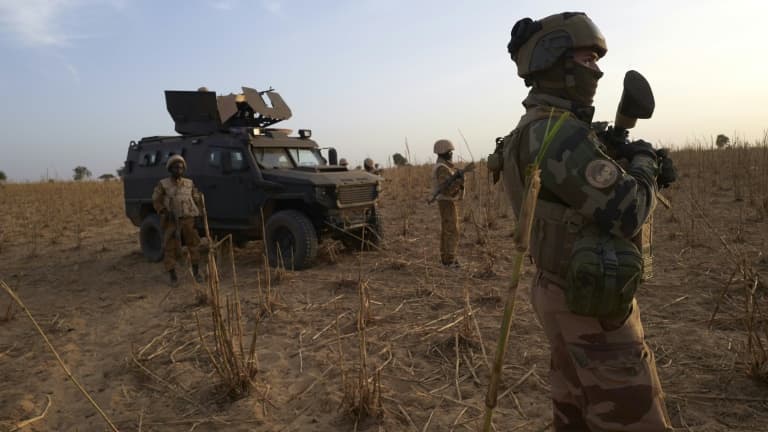 Un soldat français de l'opération Barkhane en patrouille dans le nord du Burkina Faso le 9 novembre 2019. (Photo d'illustration)