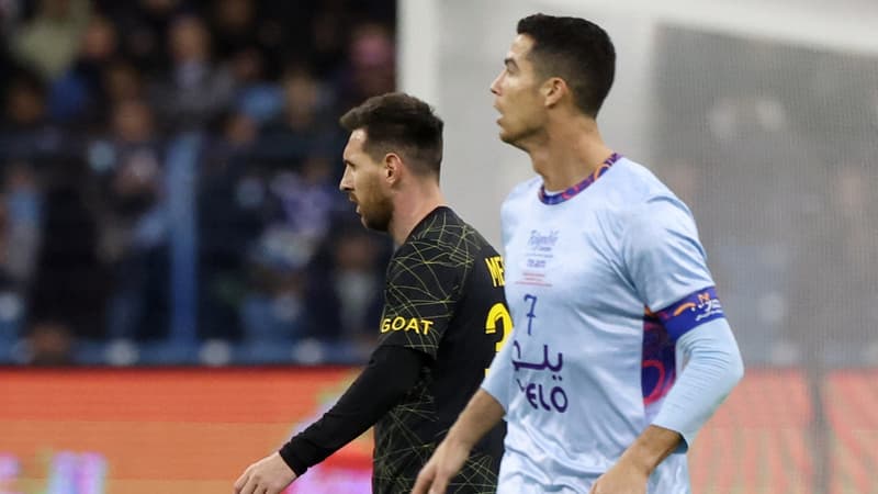 PSG-Riyadh Season Team: le duel Cristiano-Messi lancé après des retrouvailles timides entre les deux icônes