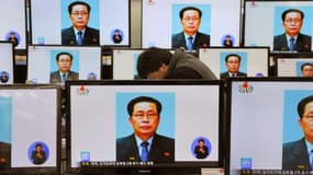 Des téléviseurs du marché de Yongsan, en Corée du Sud, affichaient le 13 décembre le visage de Jang Song-Thaek, exécuté la veille.