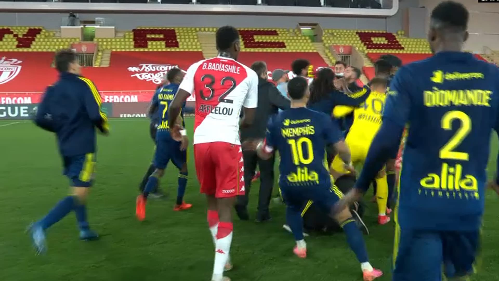 Bagarre entre Monégasques et Lyonnais