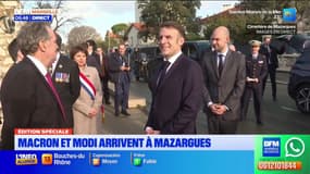 Marseille: le cortège présidentiel arrive au cimetière militaire de Mazargues