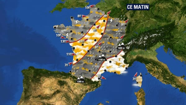 La météo prévue ce lundi matin (4 mars) La météo prévue ce lundi matin (4 mars)