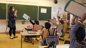 Des élèves d'une école élémentaire à Srasbourg, le 22 juin 2020