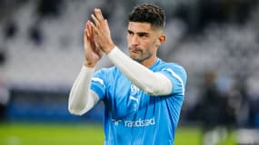 Alvaro Gonzalez avec l'OM en janvier 2022