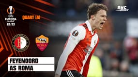 Feyenoord-AS Roma : La belle reprise de Wieffer depuis l'extérieur de la surface pour ouvrir le score