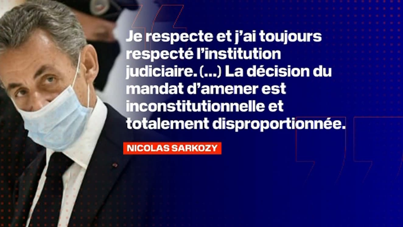 Nicolas Sarkozy devant le tribunal judiciaire de Paris le 2 novembre 2021.