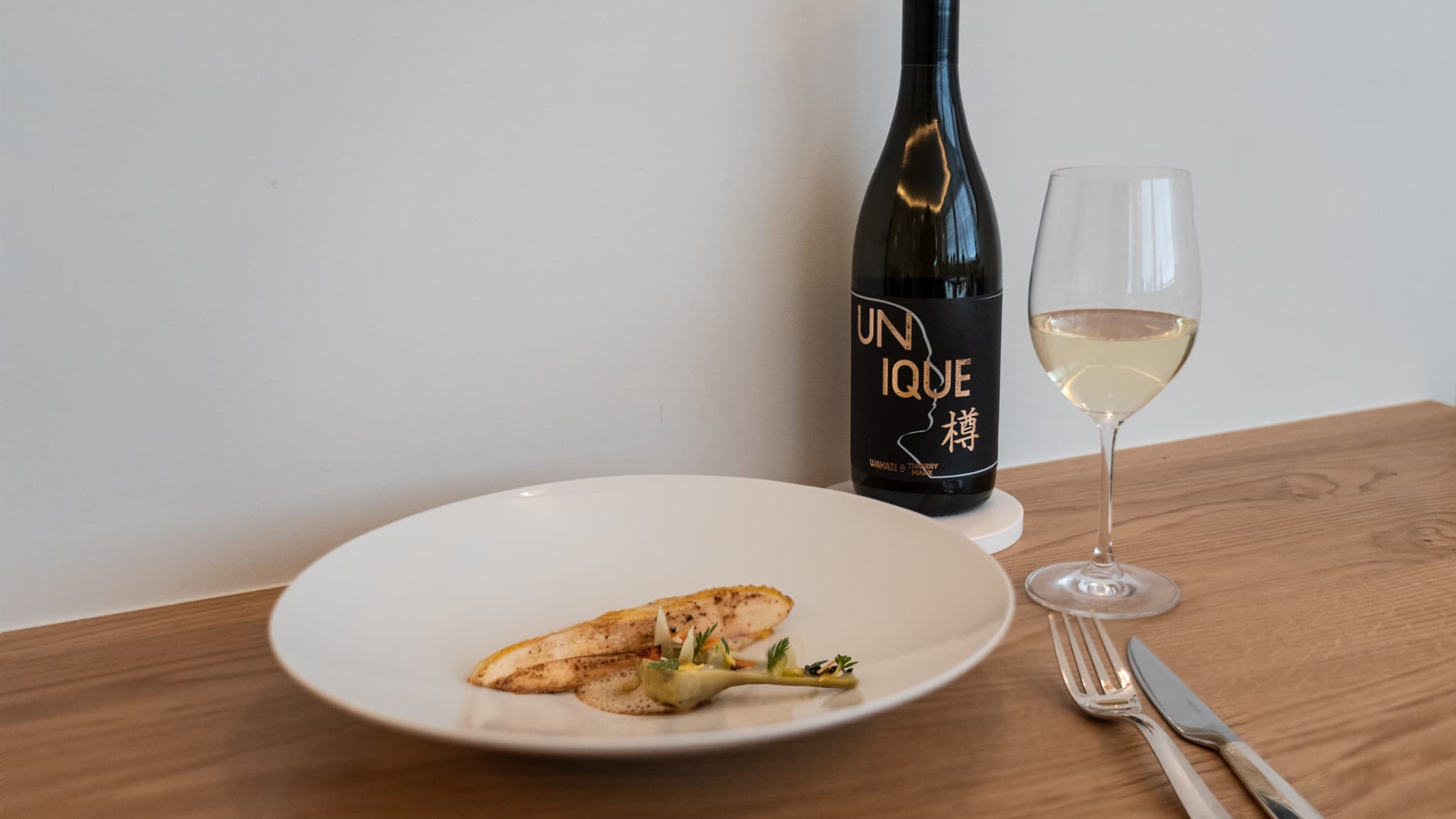 La cuvée L'Unique par Thierry Marx et Wakaze. La cuvée L'Unique par Thierry Marx et Wakaze.