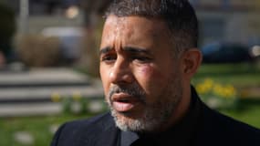 Faouzy Guellil, conseiller municipal de Dugny (Seine-Saint-Denis), le dimanche 2 mars deux jours après une agression.