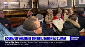 Rouen: un voilier de sensibilisation au climat