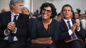 Stéphane Le Foll, Myriam El Khomri et Manuel Valls, le 8 juin 2016, à Paris.