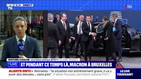 Emmanuel Macron participe à un sommet européen à Bruxelles ce vendredi 