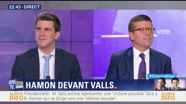 Premier tour de la primaire à gauche: Benoît Hamon devant Manuel Valls (2/2)