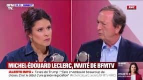 Droits de douane: "Donald Trump fait l'erreur de déclencher une guerre où il va être tout seul contre le monde", déclare Michel-Édouard Leclerc