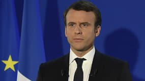 Emmanuel Macron lors de son discours