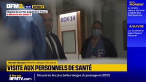 Le ministre délégué à la Santé rend visite aux soignants
