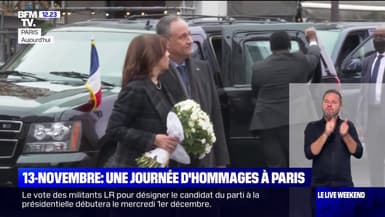 Commémorations du 13-Novembre: Kamala Harris dépose des fleurs devant le bar Le Carillon à Paris en hommage aux victimes