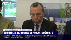 Lubrizol à Rouen: "160 fûts sont dans un état délicat" (préfet)