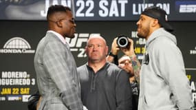 Le face-à-face entre Francis Ngannou et Ciryl Gane