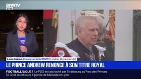 Au Royaume-Uni, le prince Andrew renonce à son titre royal