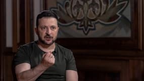 Volodymyr Zelensky dans son bureau à Kiev, le 17 mai 2024.