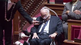 Le sénateur Gilbert Bouchet, atteint de la maladie de Charcot, défend son projet de loi pour une meilleure prise en charge des patients