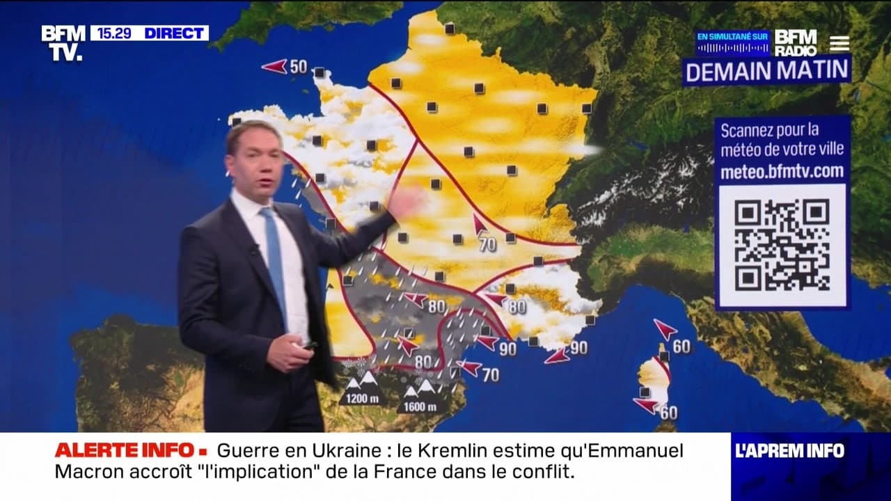 La météo pour ce vendredi 8 mars 2024