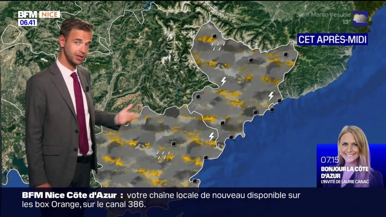 Météo Côte d’Azur de la pluie voire des orages ce mercredi, jusqu'à 27
