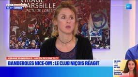 Nice-OM: des banderoles polémiques en tribune
