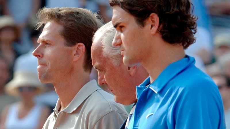 Stefan Edberg et Roger Federer